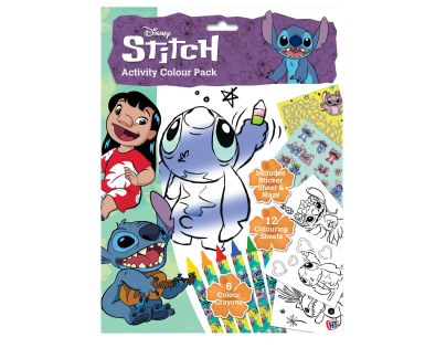 Lilo a Stitch pracovné listy s farbami