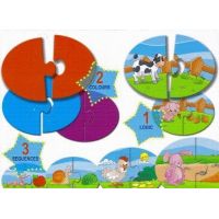 Baby genius baby skládačka 3v1 - Co zvířátka jedí? 2