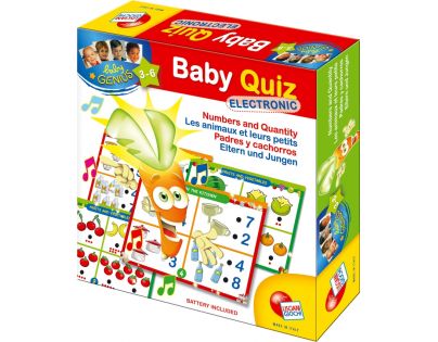 Lisciani Giochi Baby genius Elektro kvíz - Čísla a množství - Poškozený obal