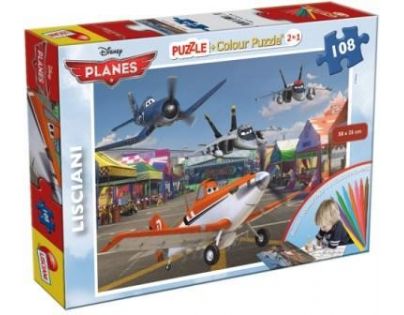 Lisciani Giochi Planes 2v1 108 dílků
