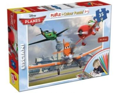 Lisciani Giochi Planes 2v1 35 dílků