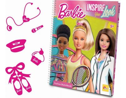Liscianigiochi Barbie Sketch Book inšpiruj svoj vzhľad