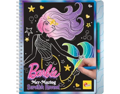 Liscianigiochi Barbie Sketch Book Mer-Mazing Scratch Reveal