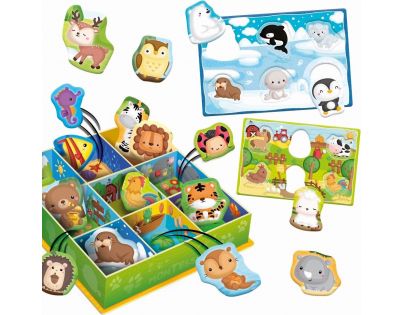 Liscianigiochi Montessori baby krabička Šťastné zvieratká