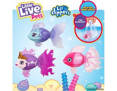 Little Live Pets Plávajúce rybka fialová Sea Queen