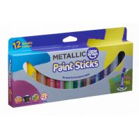 Little Brian Paint Sticks metalické farby 12-pack - Poškodený obal