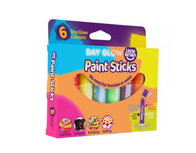 Little Brian Paint Sticks zářivé barvy 6-pack