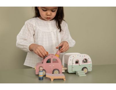 Little Dutch Auto s karavanom drevené