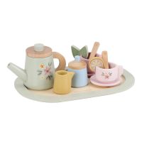 Little Dutch Čajový set drevený s kvetinovou potlačou 2