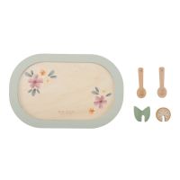 Little Dutch Čajový set drevený s kvetinovou potlačou 4