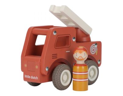 Little Dutch Hasičské auto drevené