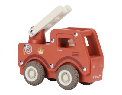 Little Dutch Hasičské auto drevené