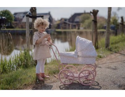 Little Dutch Kočík pre bábiky Soft Flowers