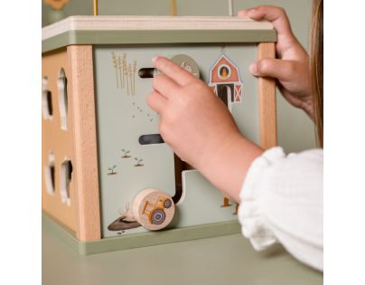 Little Dutch Kocka s aktivitami drevená Farma - Poškodený obal