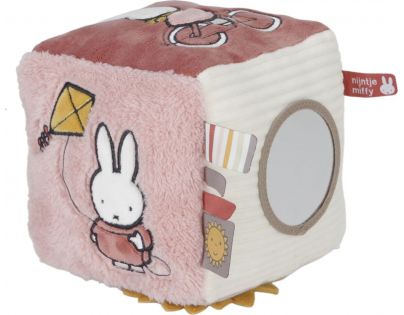 Little Dutch Kocka textilný zajačik Miffy Fluffy Pink