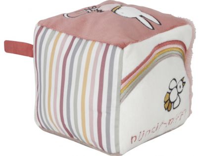 Little Dutch Kocka textilný zajačik Miffy Fluffy Pink