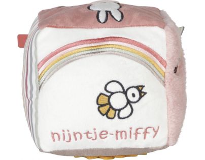 Little Dutch Kocka textilný zajačik Miffy Fluffy Pink