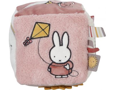 Little Dutch Kocka textilný zajačik Miffy Fluffy Pink