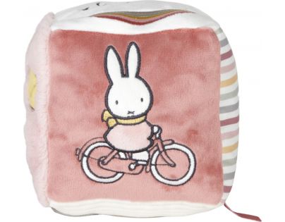 Little Dutch Kocka textilný zajačik Miffy Fluffy Pink