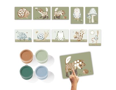 Little Dutch Kreatívna sada maľovanie prstami Forest Friends
