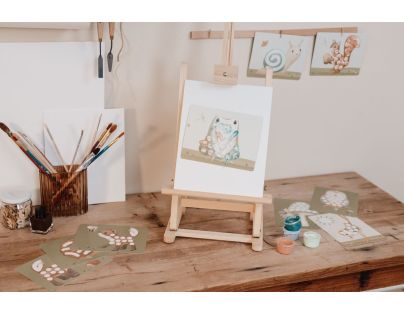 Little Dutch Kreatívna sada maľovanie prstami Forest Friends