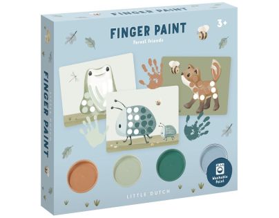 Little Dutch Kreatívna sada maľovanie prstami Forest Friends