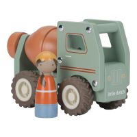 Little Dutch Nákladiak s miešačkou drevený 3