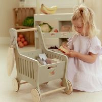 Little Dutch Nákupný vozík s doplnkami drevený 5