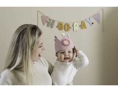 Little Dutch Narodeninová korunka s číslami Pink