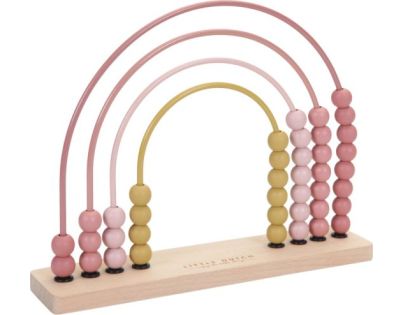 Little Dutch Počítadlo drevené dúha Pink - Poškodený obal