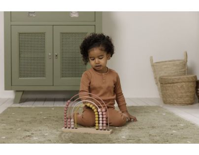 Little Dutch Počítadlo drevené dúha Pink - Poškodený obal