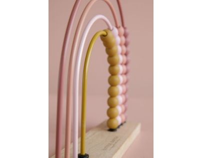 Little Dutch Počítadlo drevené dúha Pink - Poškodený obal