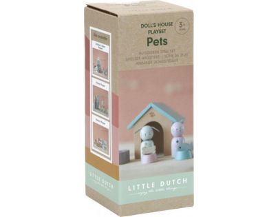 Little Dutch Set do domčeka drevený Psík a mačička