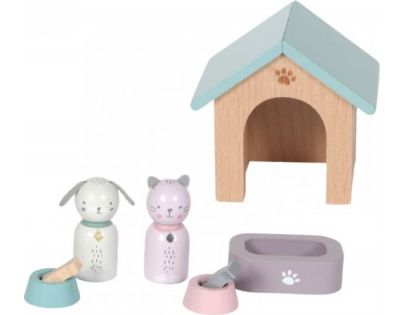Little Dutch Set do domčeka drevený Psík a mačička
