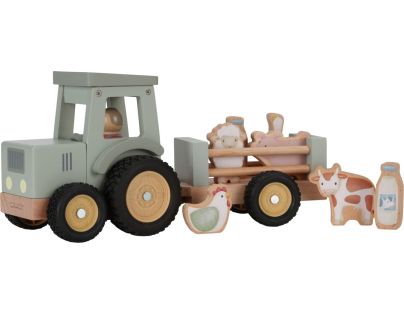 Little Dutch Traktor s prívesom drevený Farma - Poškodený obal