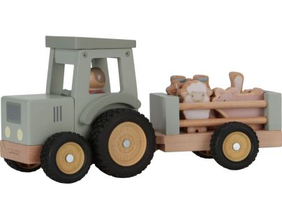 Little Dutch Traktor s prívesom drevený Farma - Poškodený obal