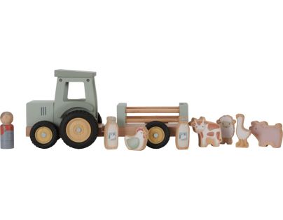 Little Dutch Traktor s prívesom drevený Farma - Poškodený obal