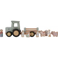 Little Dutch Traktor s prívesom drevený Farma 4