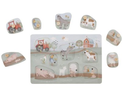 Little Dutch Vkladacie puzzle so zvukom Farma - Poškodený obal