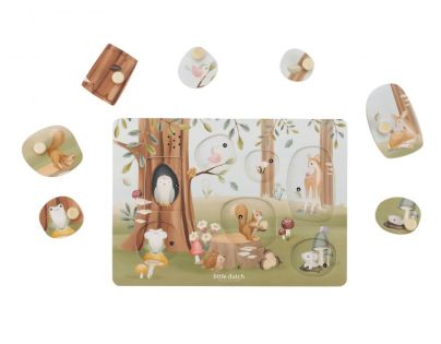 Little Dutch Vkladacie puzzle so zvukom Forest Friends