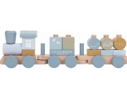 Little Dutch Vláčik drevený Ocean Blue