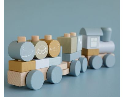 Little Dutch Vláčik drevený Ocean Blue