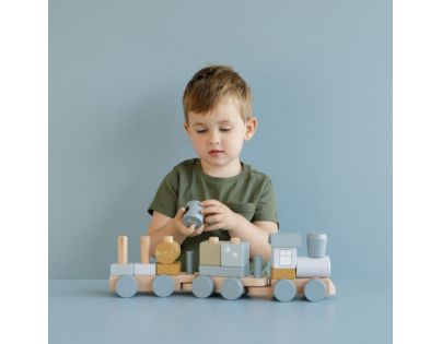 Little Dutch Vláčik drevený Ocean Blue