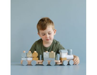 Little Dutch Vláčik drevený Ocean Blue