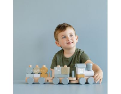 Little Dutch Vláčik drevený Ocean Blue