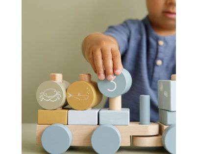 Little Dutch Vláčik drevený Ocean Blue