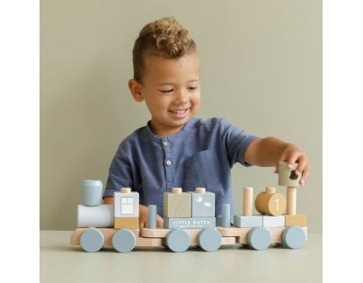 Little Dutch Vláčik drevený Ocean Blue
