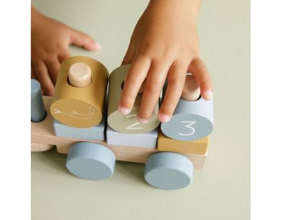 Little Dutch Vláčik drevený Ocean Blue