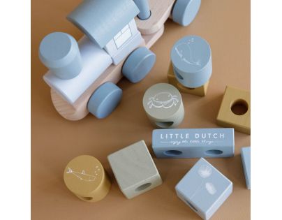 Little Dutch Vláčik drevený Ocean Blue