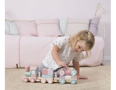 Little Dutch Vláčik drevený ružový